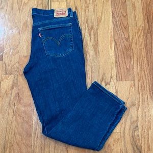 Levi’s Strauss & Co Size 30 x 27 Boyfriend jeans Blue Faded Faded Cotton Blend